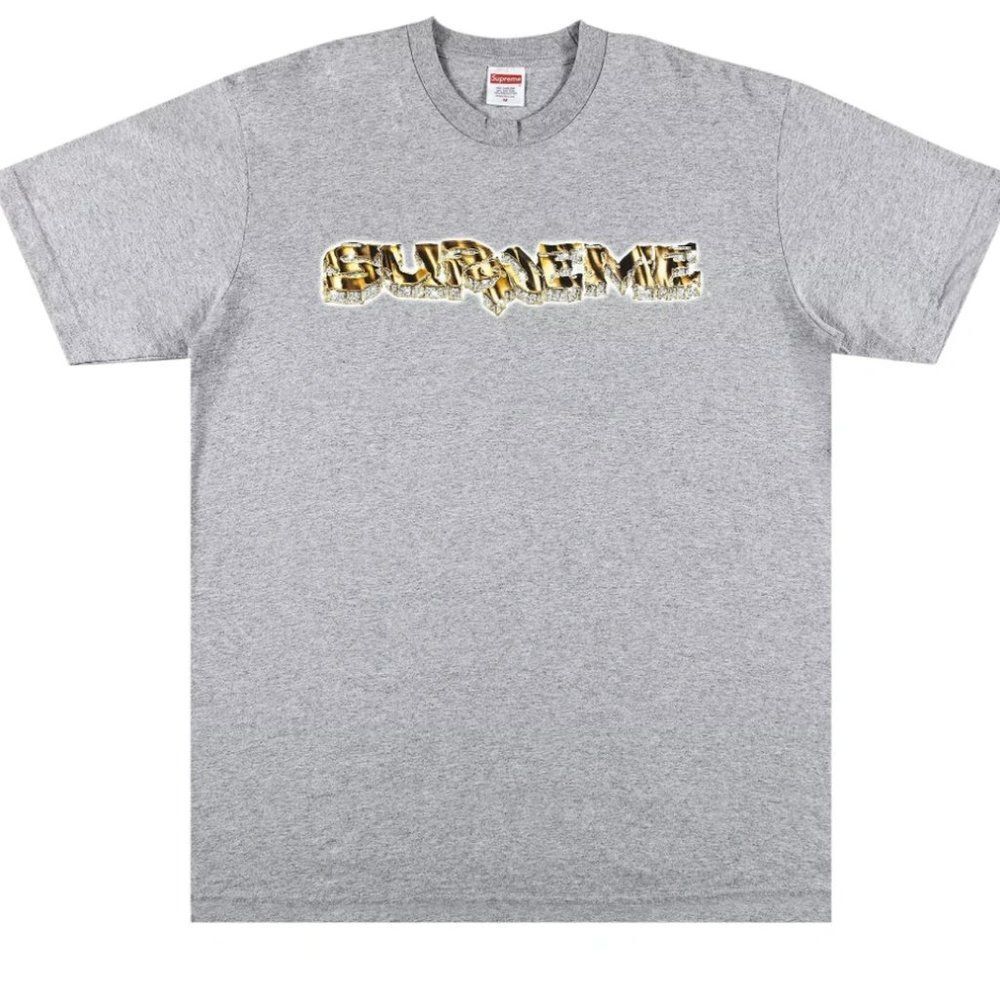 Supreme Brand Diamond T-Shirt Heather Gray XL New